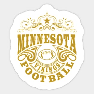 Vintage Retro Minnesota Vikings Football Sticker